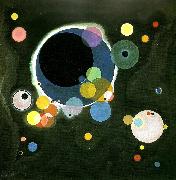 Wassily Kandinsky Red oval oil painting reproduction